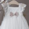 Βαπτιστικό φόρεμα για κορίτσια λευκό Γαλλική δαντέλα 21K415 La Christine
